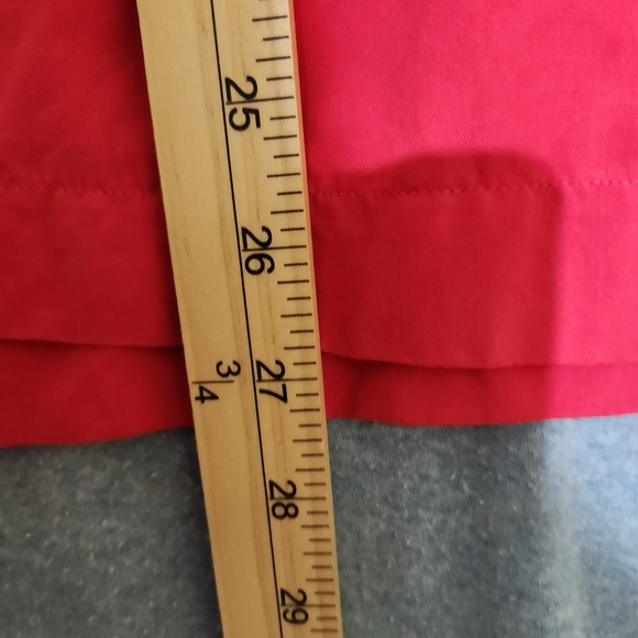 Vintage Lizden 100% Silk Coral Long Sleeved Button Down Shirt - Picture 4 of 5